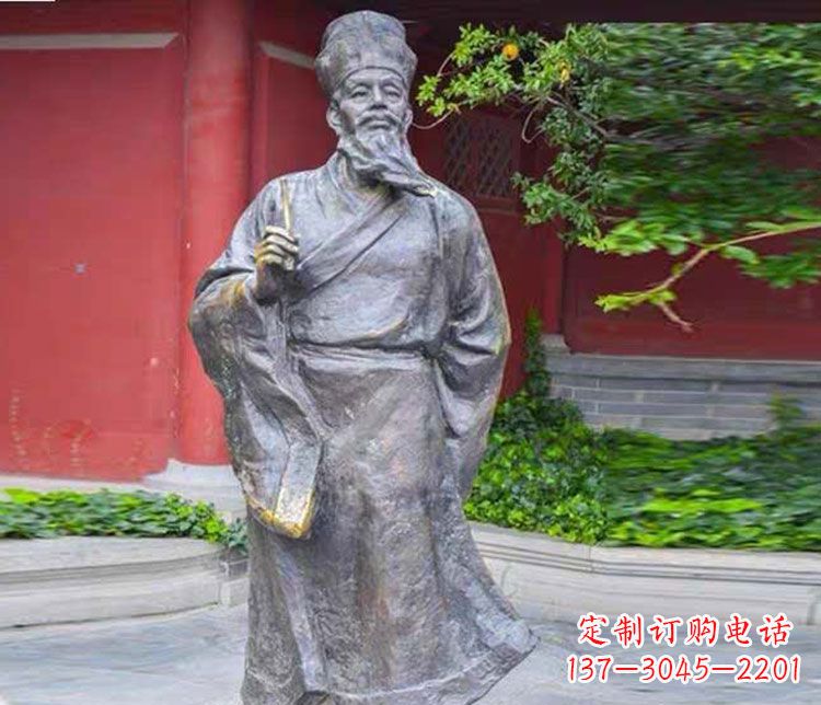 新乡北宋文学家苏轼铜雕