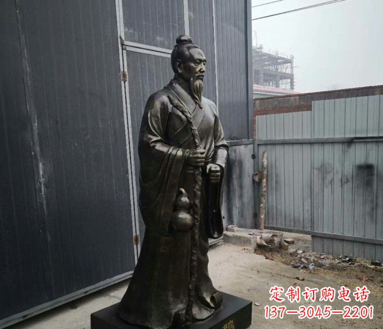 新乡扁鹊人物古代名医铜雕摆件