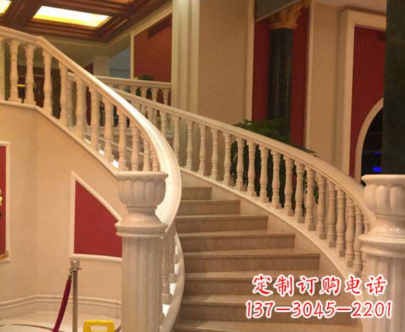 新乡别墅景观汉白玉石栏杆石雕
