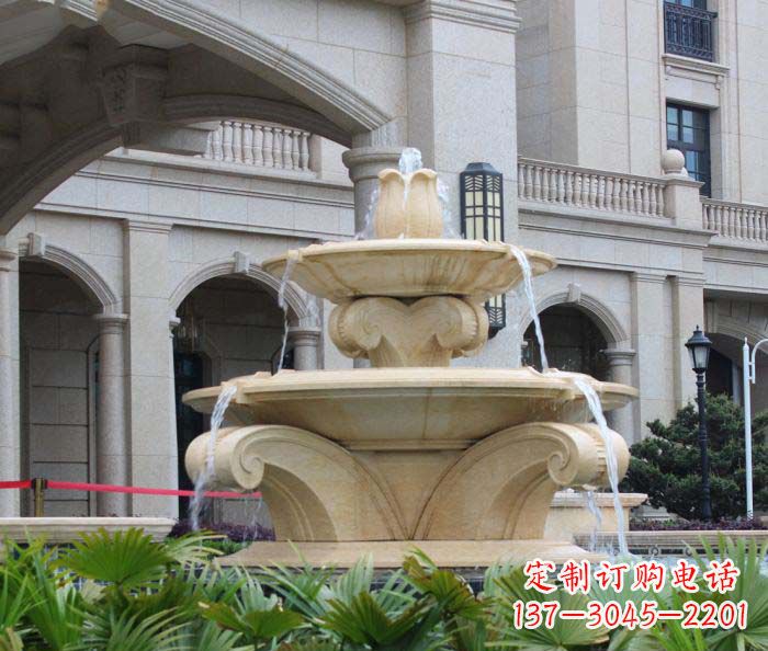新乡别墅景观欧式喷泉石雕_1