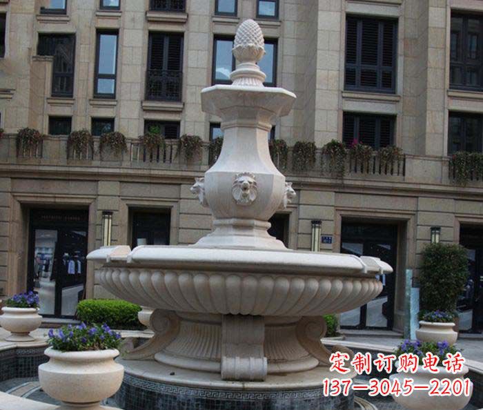 新乡别墅景观欧式喷泉石雕_2