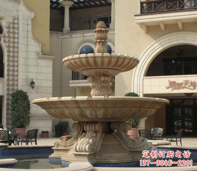 新乡别墅景观石雕大型喷泉雕塑 (2)