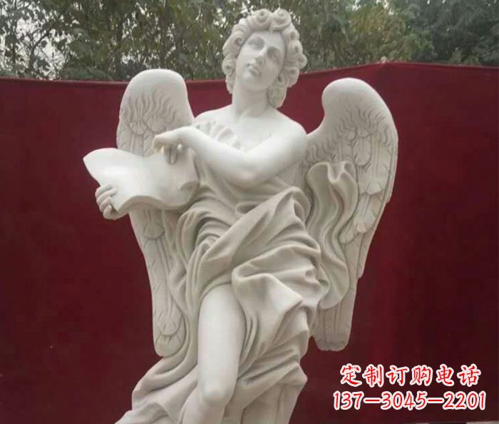 新乡别墅景观天使人物石雕 (2)