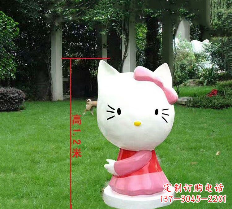 新乡玻璃钢HelloKitty卡通动物雕塑