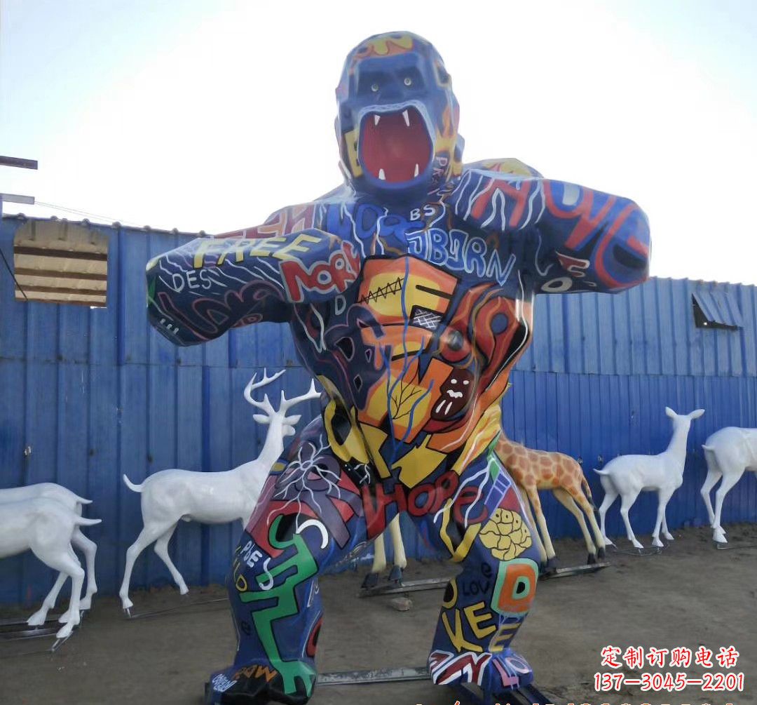 新乡新颖玻璃钢猩猩雕塑