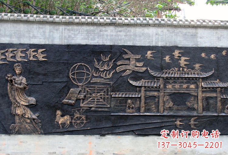 新乡玻璃钢仿铜牡丹雕塑