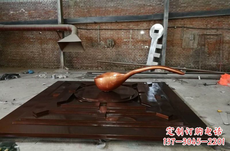 新乡玻璃钢仿铜司南雕塑精美装点城市的灵魂