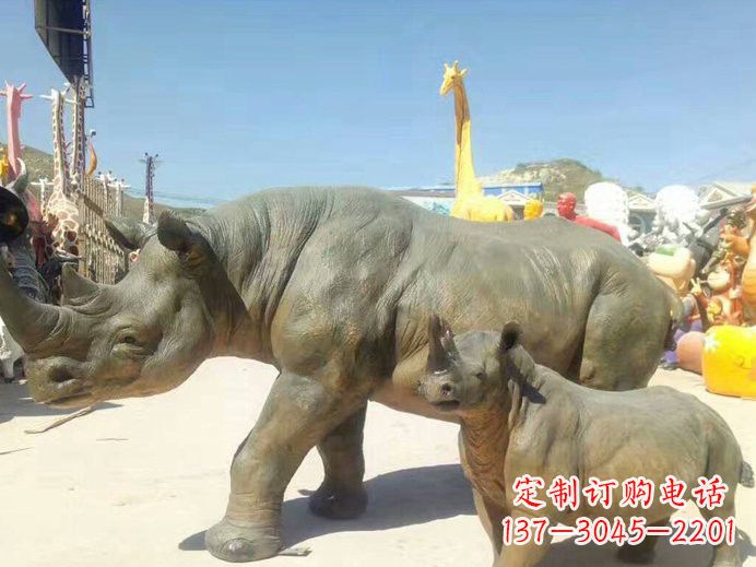 新乡玻璃钢仿真犀牛