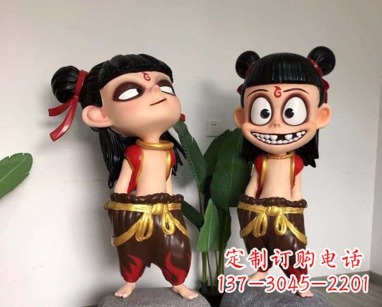 新乡玻璃钢制作的哪吒雕塑一种神奇的艺术