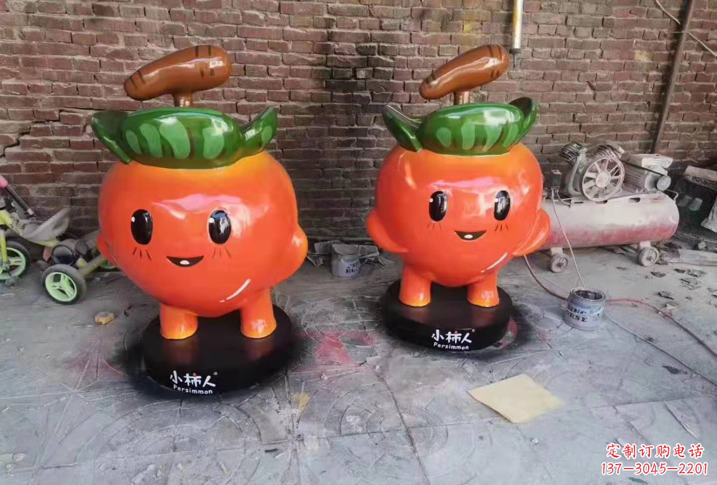 新乡精致玻璃钢卡通蔬菜雕塑
