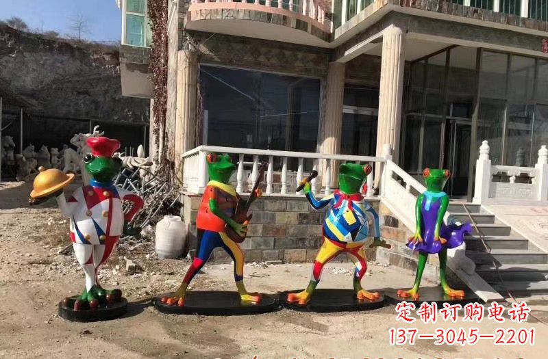 新乡玻璃钢制青蛙雕塑