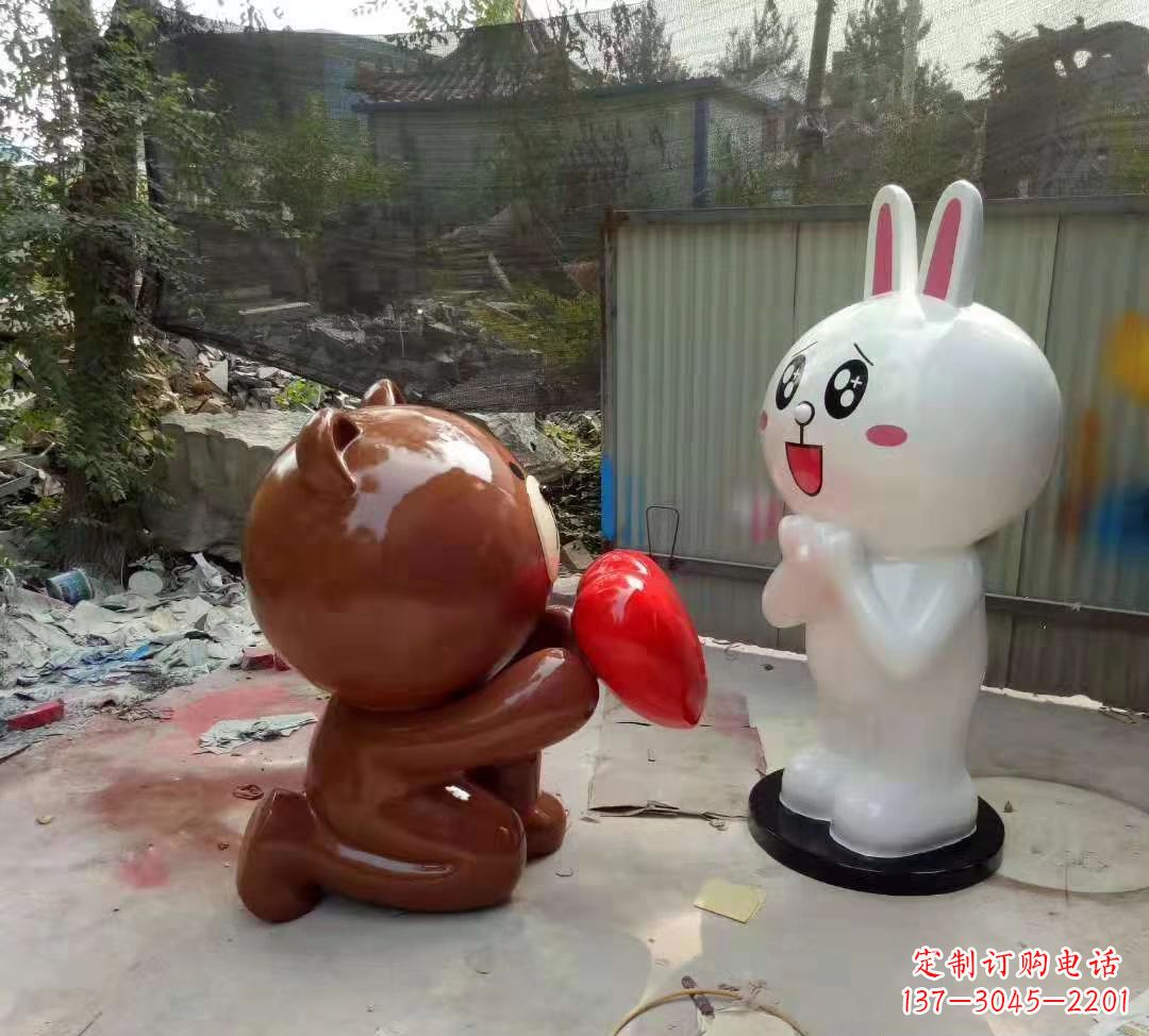 新乡玻璃钢卡通熊猫雕塑精美的动物雕塑