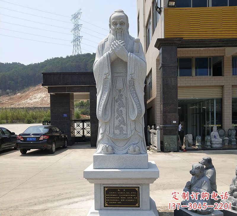 新乡玻璃钢孔子像雕塑