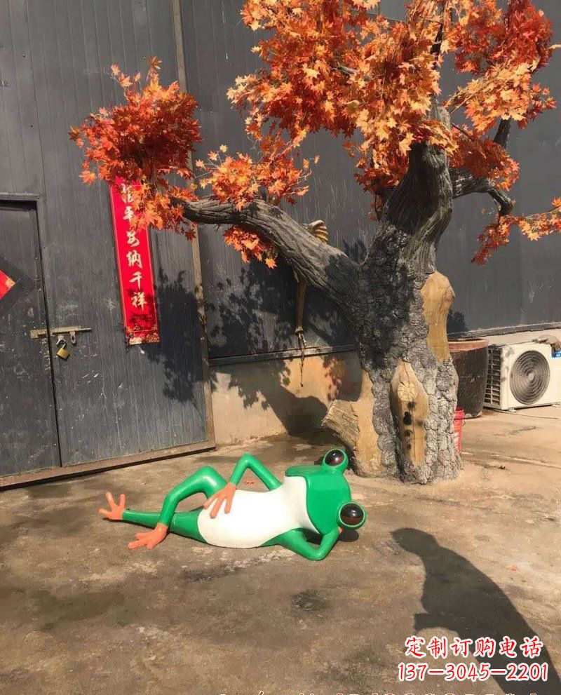 新乡精美玻璃钢青蛙雕塑