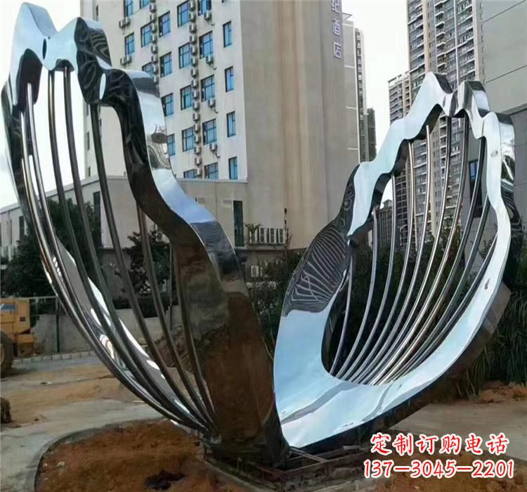 新乡不锈钢贝壳雕塑艺术与自然的完美结合