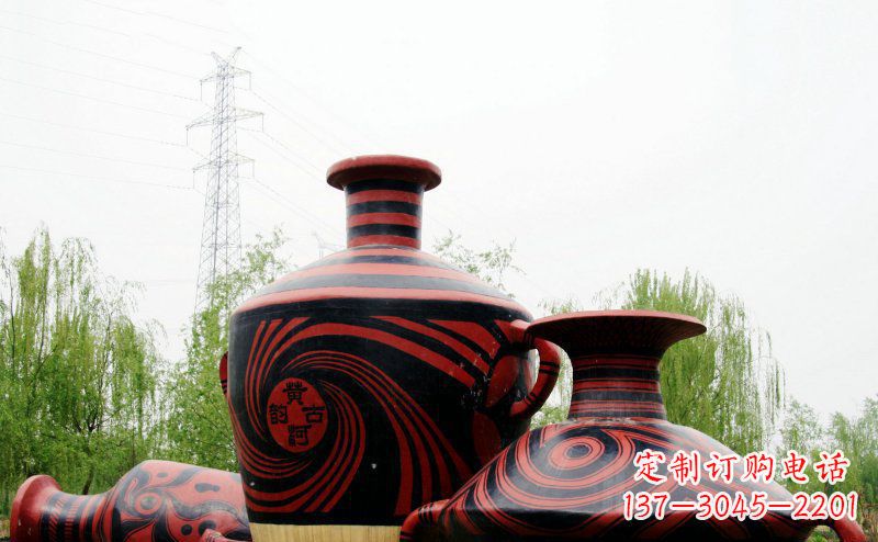 新乡不锈钢彩色花盆雕塑