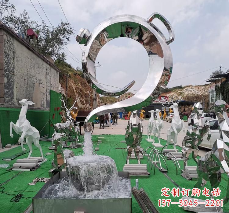 新乡不锈钢茶壶雕塑