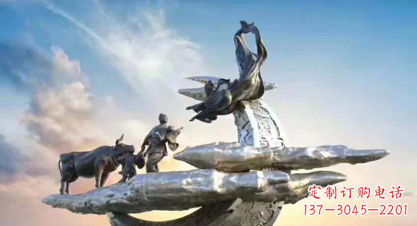 新乡不锈钢嫦娥奔月雕塑