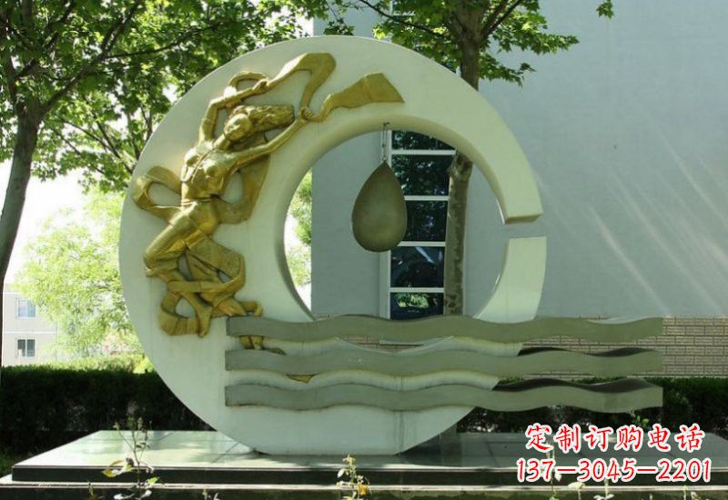 新乡不锈钢嫦娥奔月雕塑