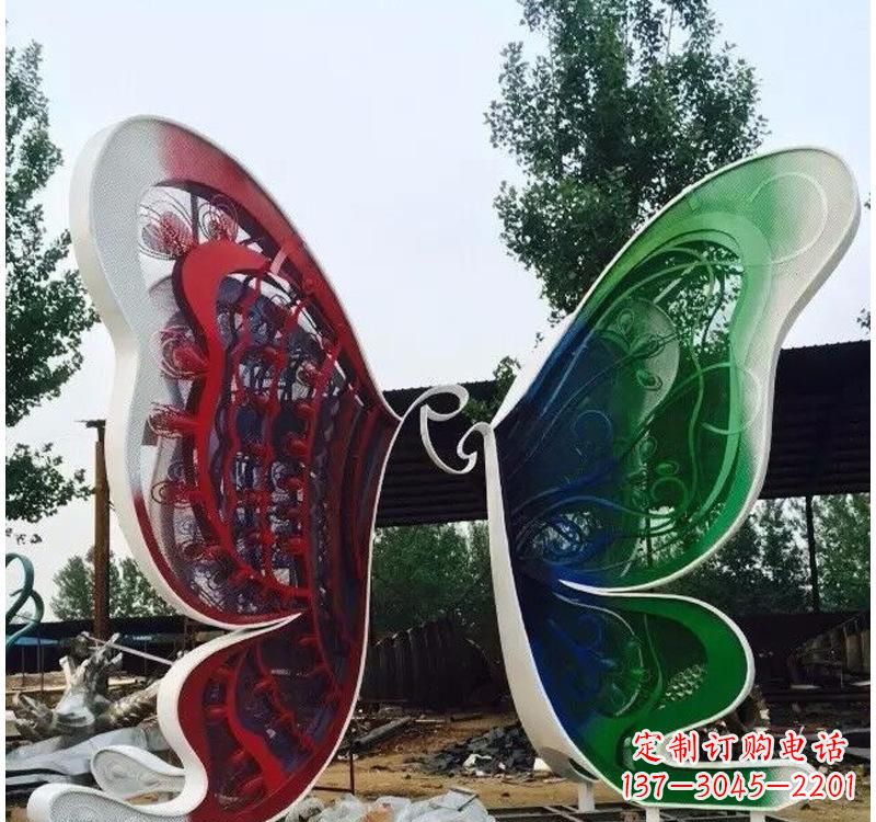 新乡不锈钢城市彩色蝴蝶雕塑——美丽的视觉盛宴