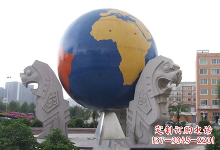 新乡不锈钢城市彩色地球雕塑让世界变得更美