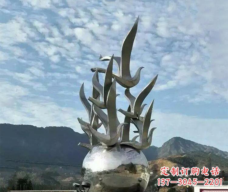 新乡不锈钢地球雕塑为和平呼唤