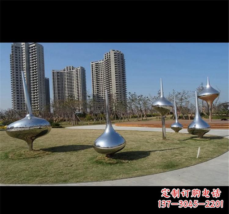 新乡不锈钢城市水滴雕塑唤醒城市的灵魂