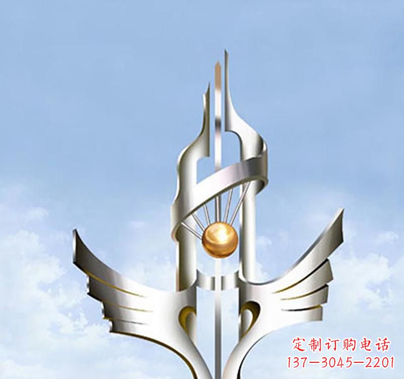 新乡不锈钢抽象创意翅膀雕塑