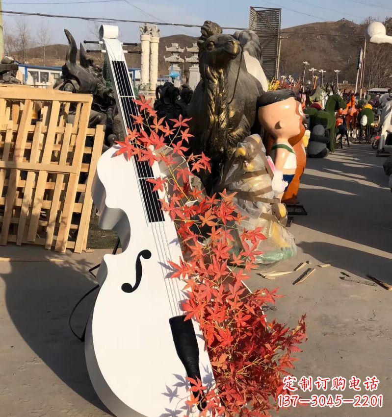 新乡不锈钢大提琴雕塑—精致的艺术精品