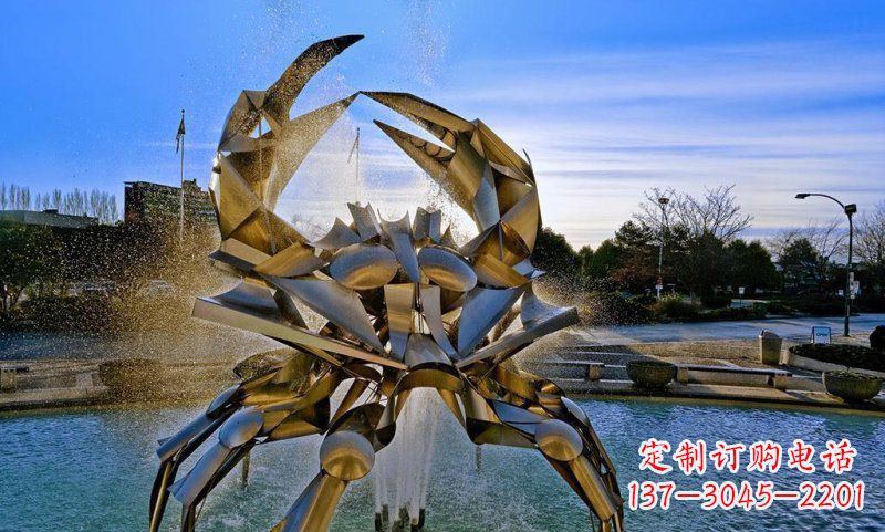 新乡精美不锈钢螃蟹雕塑