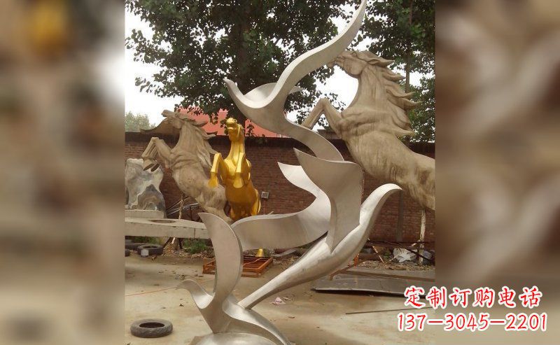 新乡不锈钢大雁雕塑