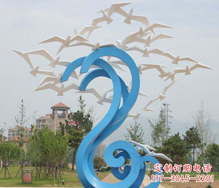 新乡不锈钢大雁雕塑传承传统文化的象征