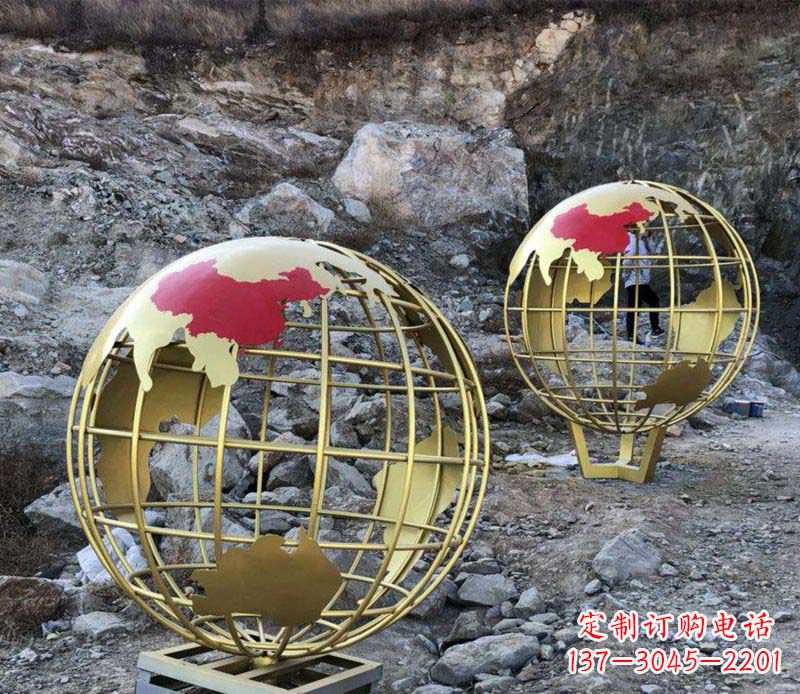 新乡不锈钢制作的地球雕塑