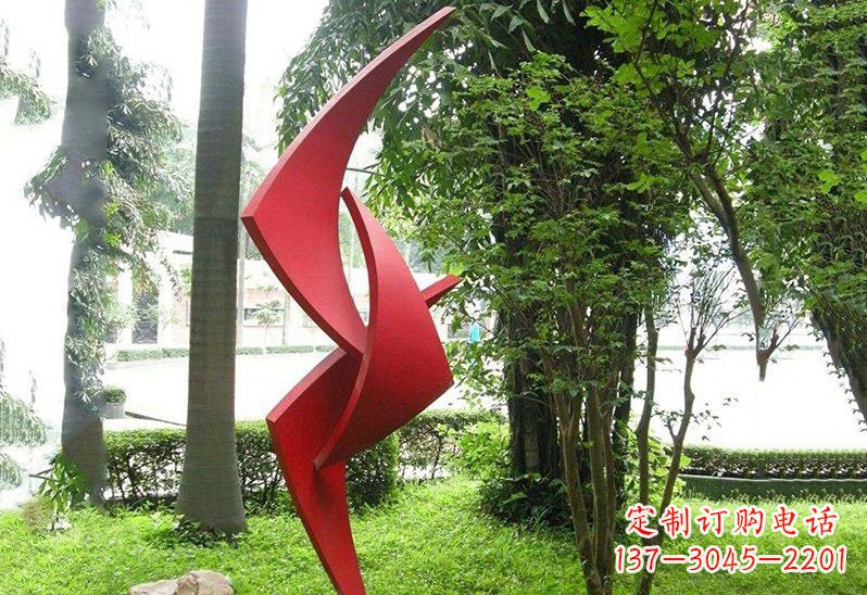新乡不锈钢抽象的风车雕塑