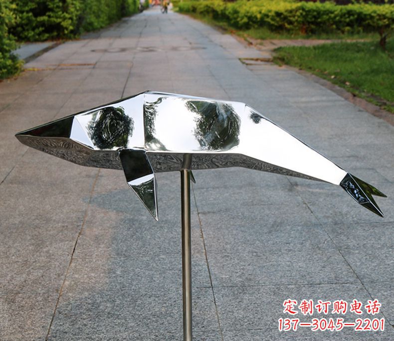 新乡不锈钢海豚雕塑令人惊叹的精致艺术品