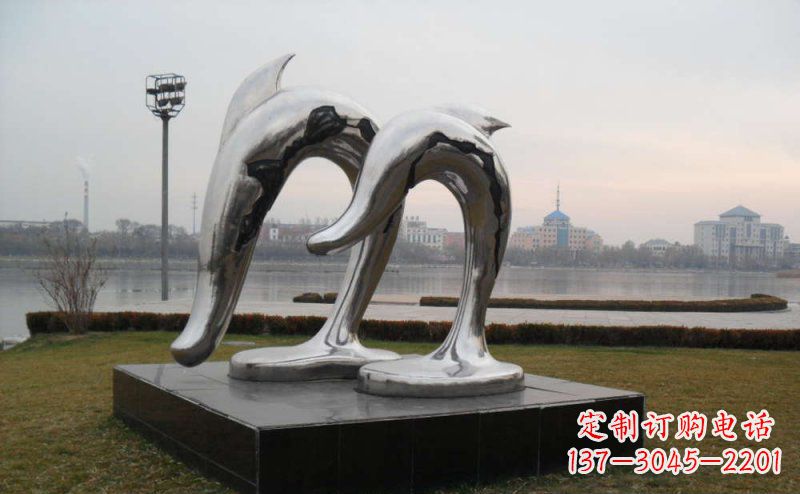 新乡精致的不锈钢海豚雕塑