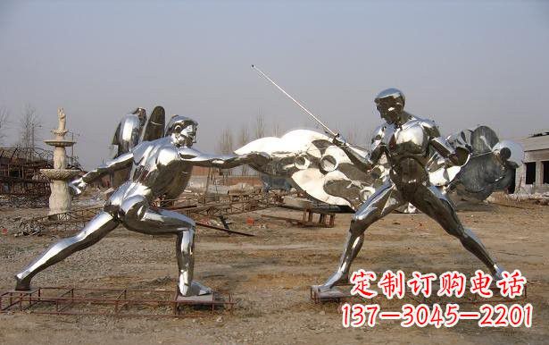 新乡不锈钢雕刻的运动员雕塑