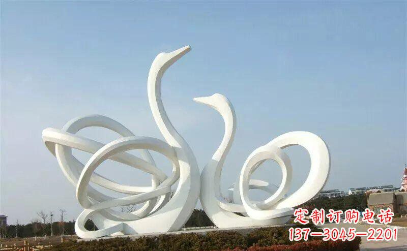 新乡不锈钢制作的天鹅雕塑
