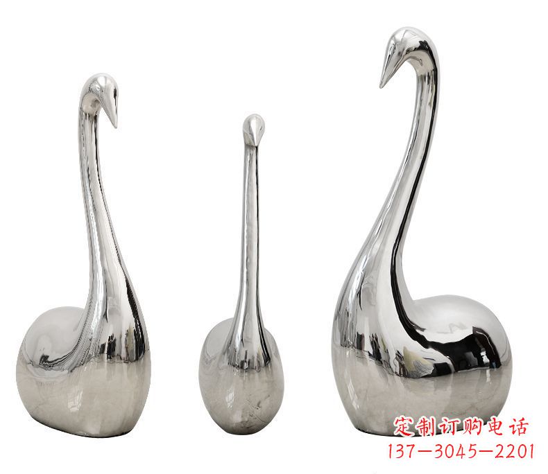 新乡精美不锈钢天鹅雕塑