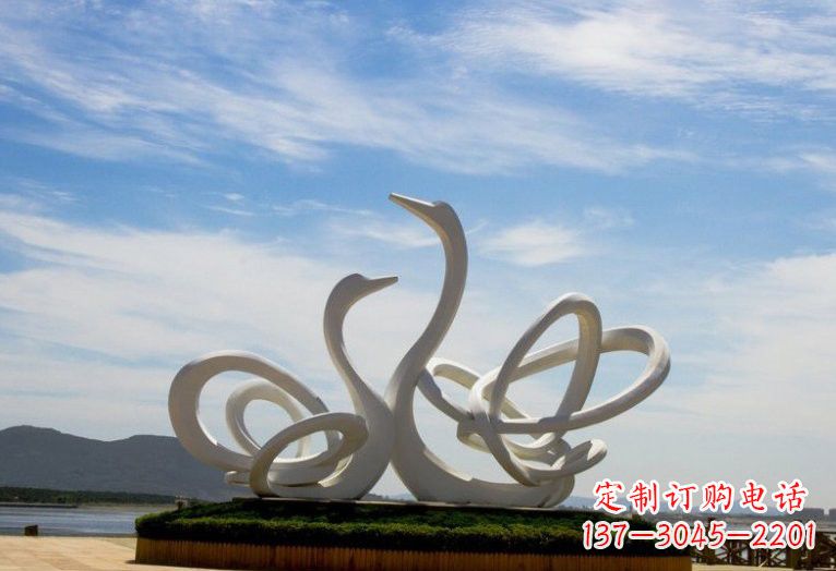 新乡不锈钢制天鹅雕塑