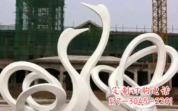 新乡不锈钢抽象天鹅雕塑222