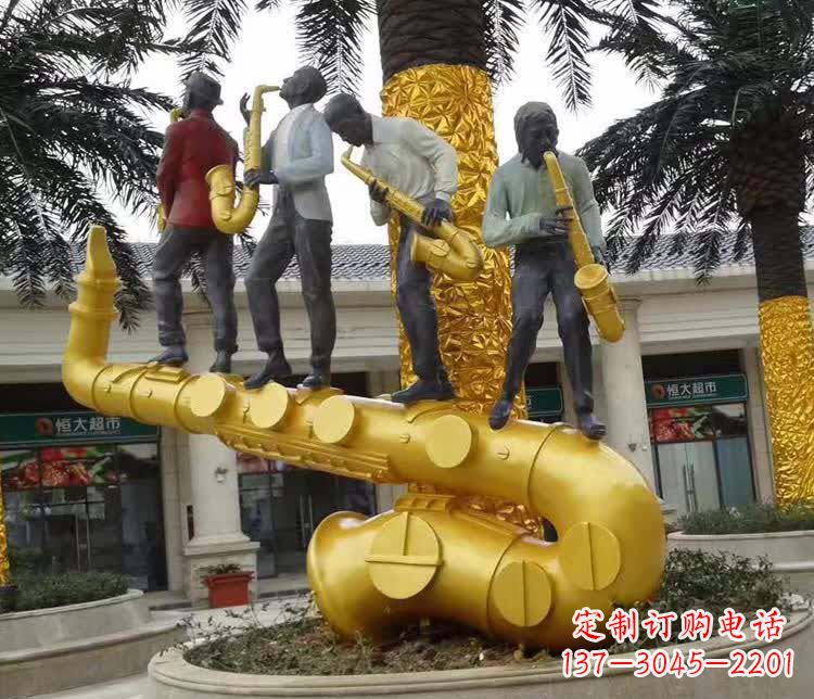 新乡不锈钢萨克斯雕塑精美绝伦