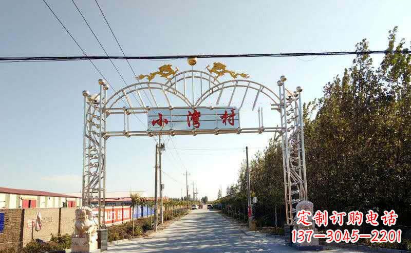 新乡不锈钢牌坊雕塑艺术展示美丽乡村
