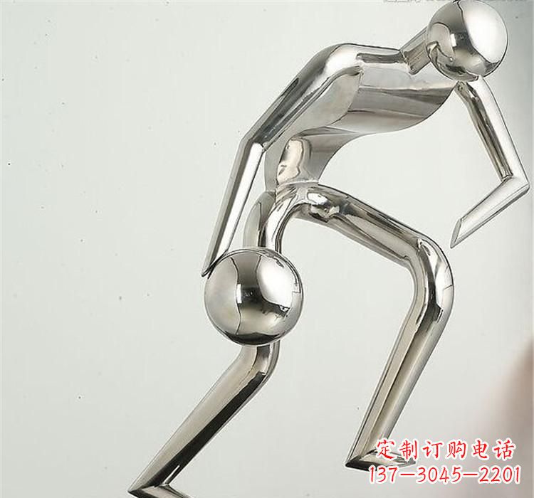新乡不锈钢保龄球雕塑——抽象人形美学之精华