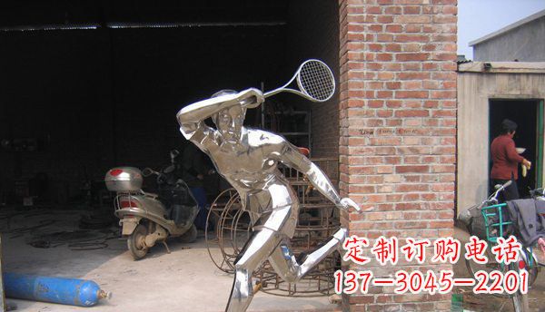 新乡不锈钢羽毛球雕塑——精致简洁的艺术作品