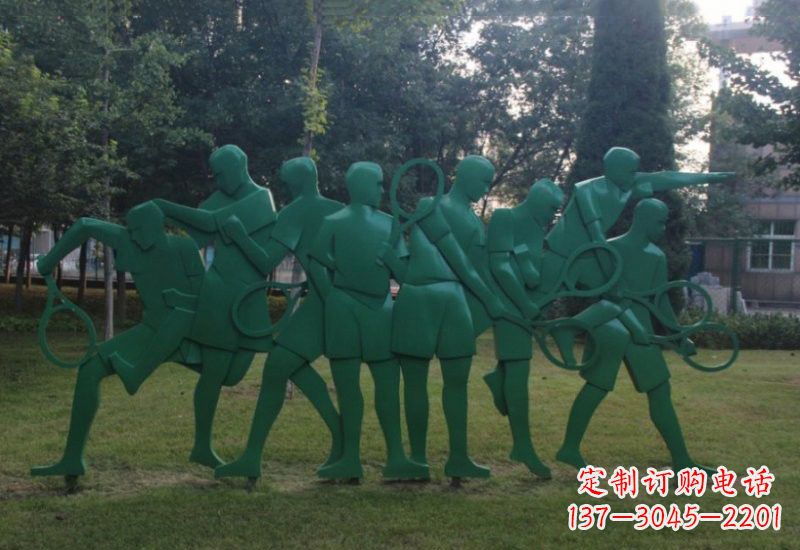 新乡不锈钢羽毛球人物雕塑精美绝伦