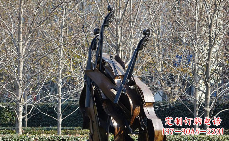 新乡不锈钢大提琴雕塑细节丰富的艺术象征
