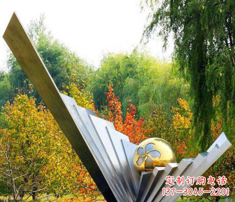 新乡不锈钢大型翅膀景观雕塑