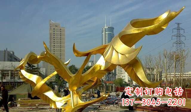 新乡不锈钢大雁雕塑——一件传承中华文化的艺术杰作