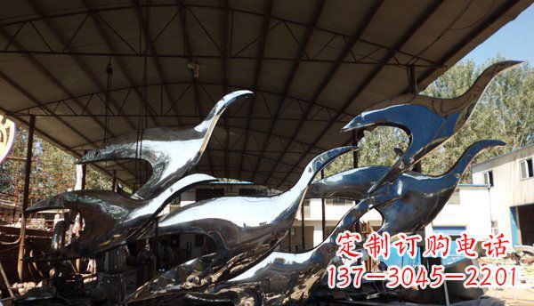 新乡不锈钢大雁雕塑给环境带来生机